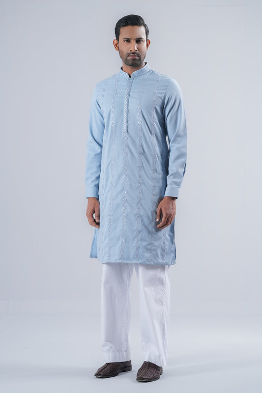 Regular Fit Embroidered Formal Panjabi
