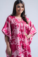 Relaxed Fit Printed Two-Piece Semi-Formal Ethnic Kaftan Set
