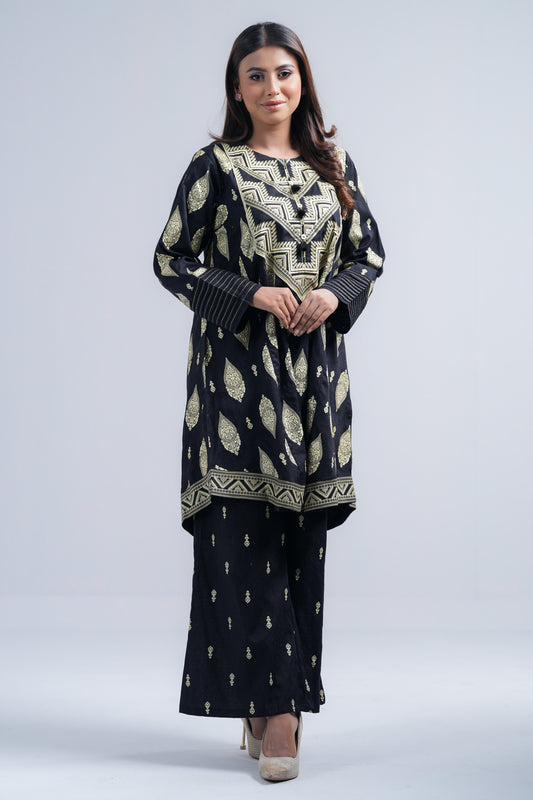 Relaxed Fit Printed Two-Piece Semi-Formal Ethnic Set