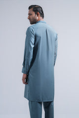 Regular Fit Embroidered Semi-Formal Kurta Set