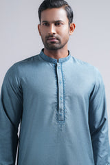 Regular Fit Embroidered Semi-Formal Kurta Set