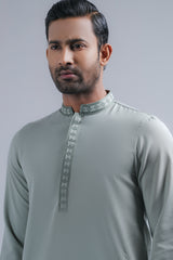 Regular Fit Embroidered Semi-Formal Kabli Set