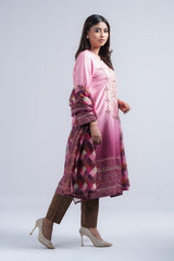 Smart Fit Heavy Embellished Two-Piece Formal Ethnic Set with Organza Dupatta