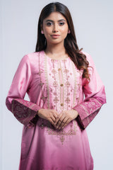 Smart Fit Heavy Embellished Two-Piece Formal Ethnic Set with Organza Dupatta