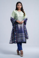 Smart Fit Heavy Embellished Two-Piece Formal Ethnic Set with Organza Dupatta