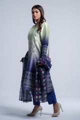 Smart Fit Heavy Embellished Two-Piece Formal Ethnic Set with Organza Dupatta