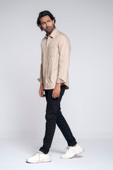 Regular Fit Solid Casual Cotton Shirt