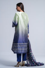 Smart Fit Heavy Embellished Two-Piece Formal Ethnic Set with Organza Dupatta