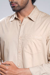 Regular Fit Solid Casual Cotton Shirt