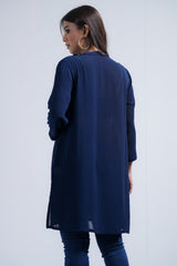 Smart Fit Embroidered Georgette Ethnic Kurti