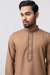 Regular Fit Embroidered Semi-Formal Kabli Set