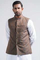 Regular Fit Cotton Semi-Formal Waistcoat