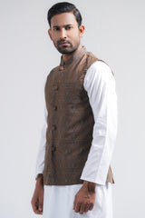 Regular Fit Cotton Semi-Formal Waistcoat