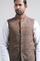 Regular Fit Cotton Semi-Formal Waistcoat