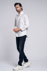 Regular Fit Solid Casual Cotton Shirt