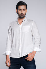 Regular Fit Solid Casual Cotton Shirt