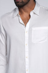 Regular Fit Solid Casual Cotton Shirt