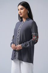 Relaxed Fit Georgette Casual Shirt