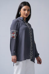 Relaxed Fit Georgette Casual Shirt
