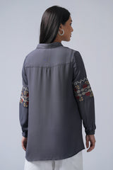 Relaxed Fit Georgette Casual Shirt