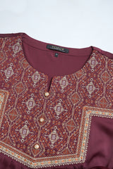 Smart Fit Embroidered Georgette Ethnic Kurti