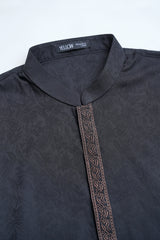 Regular Fit Embroidered Semi-Formal Panjabi