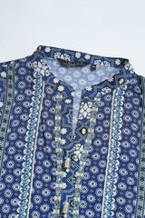 Smart Fit Embroidered Viscose Ethnic Kurta