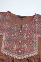 Smart Fit Embroidered Georgette Ethnic Kurti