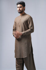 Regular Fit Embroidered Semi-Formal Kabli Set