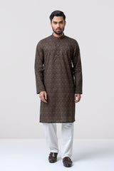 Regular Fit Printed Cotton Panjabi