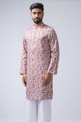 Slim Fit Printed Cotton Panjabi