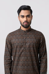 Regular Fit Printed Cotton Panjabi