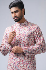 Slim Fit Printed Cotton Panjabi