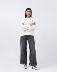 Regular Fit Drop Shoulder Solid Sweater