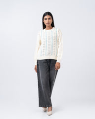 Regular Fit Drop Shoulder Solid Sweater