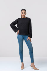 Boxy Fit Jacquard Sweater