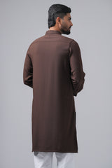 Regular Fit Cord-Embroidered Formal Panjabi