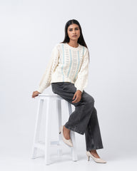 Regular Fit Drop Shoulder Solid Sweater