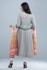 Smart Fit Embroidered Two-Piece Lawn with Silk Dupatta