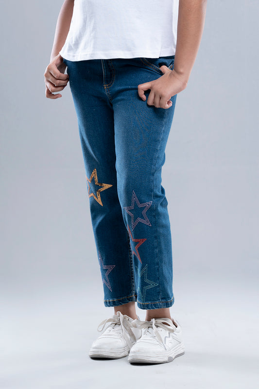 Princess Denim Bottom (6-8 Years)