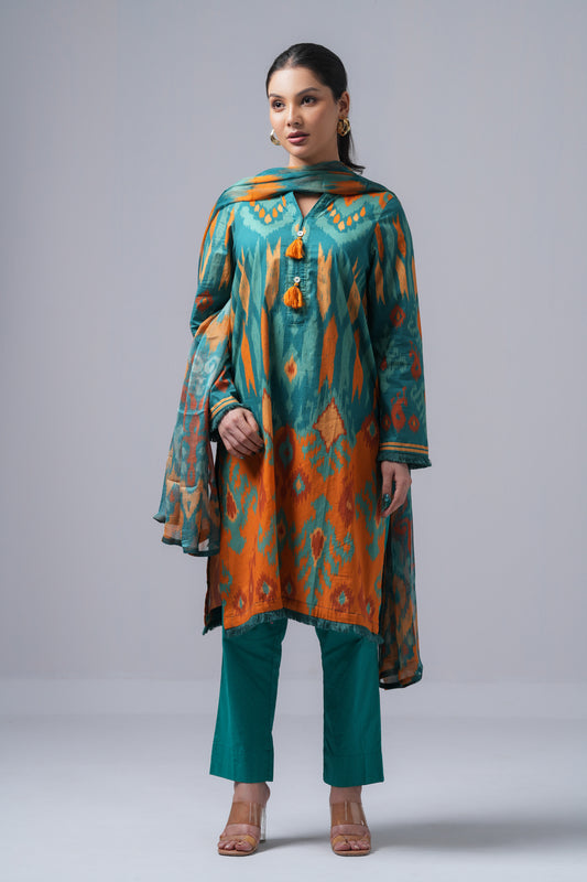 Digital Printed Two Piece Lawn Suit