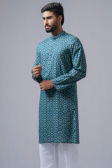 Slim Fit Printed Cotton Panjabi