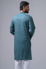 Slim Fit Printed Cotton Panjabi