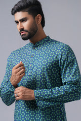 Slim Fit Printed Cotton Panjabi
