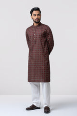 Regular Fit Printed Cotton Panjabi