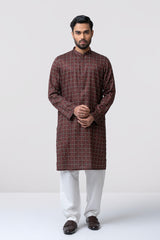 Regular Fit Printed Cotton Panjabi