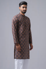 Slim Fit Printed Cotton Panjabi