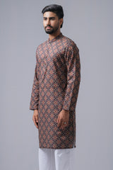 Slim Fit Printed Cotton Panjabi