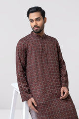 Regular Fit Printed Cotton Panjabi