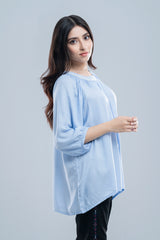 Relaxed Fit Embroidered Viscose Fashion Top